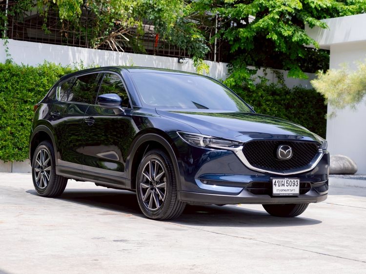 Mazda CX-5 2018 2.2 XDL 4WD Utility-car ดีเซล ไม่ติดแก๊ส เกียร์อัตโนมัติ น้ำเงิน