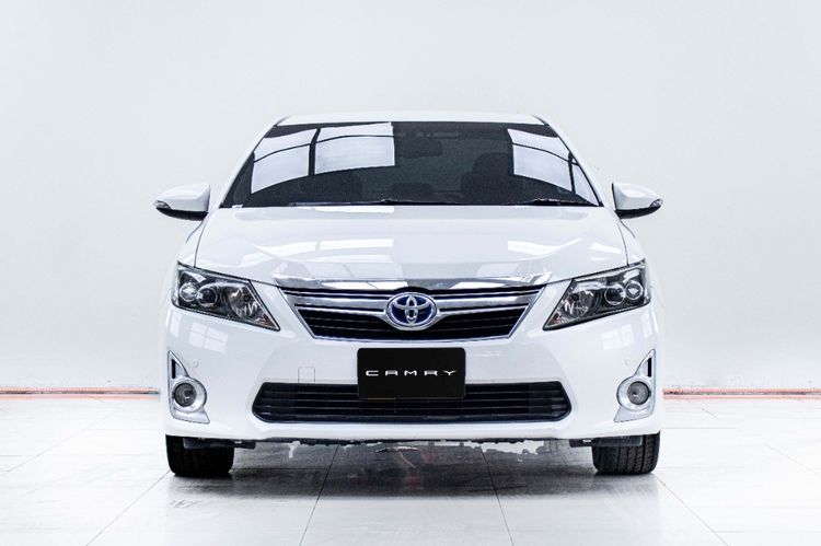 Toyota Camry 2015 2.5 HV Sedan ไฮบริด ไม่ติดแก๊ส เกียร์อัตโนมัติ ขาว รูปที่ 4