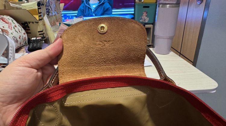 Longchamp สีแดง Mหูสั้น รูปที่ 8