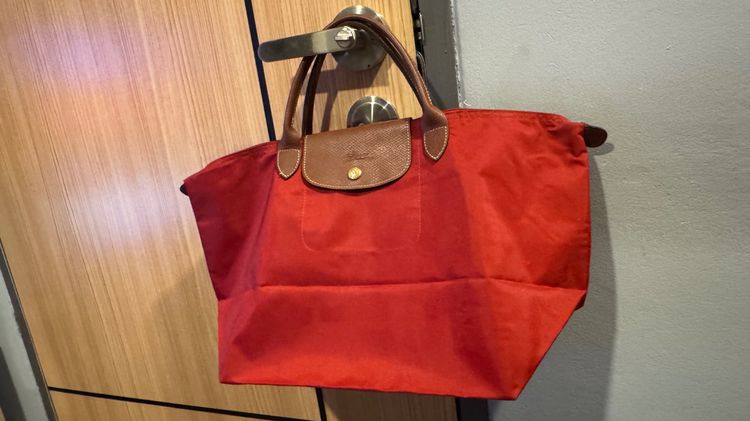 Longchamp สีแดง Mหูสั้น รูปที่ 9