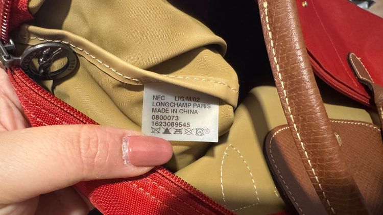 Longchamp สีแดง Mหูสั้น รูปที่ 11