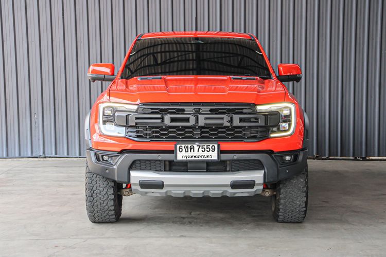 Ford Ranger 2022 Raptor 3.0L V6 Twin-Turbo EcoBoost 4x4 Pickup เบนซิน ไม่ติดแก๊ส เกียร์อัตโนมัติ ส้ม รูปที่ 2
