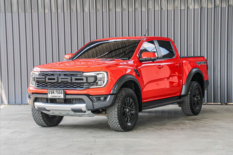 รถ Ford Ranger Raptor 3.0L V6 Twin-Turbo EcoBoost 4x4 สี ส้ม