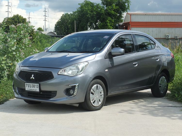 Mitsubishi Attrage 2016 1.2 GLX Sedan เบนซิน ไม่ติดแก๊ส เกียร์อัตโนมัติ เทา