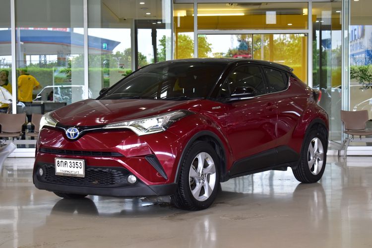 Toyota C-HR 2018 1.8 Hybrid Hi Utility-car ไฮบริด ไม่ติดแก๊ส เกียร์อัตโนมัติ แดง รูปที่ 2