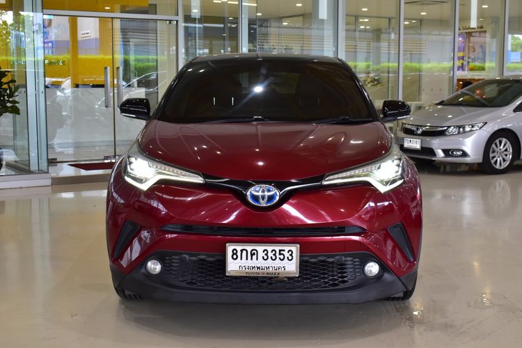 Toyota C-HR 2018 1.8 Hybrid Hi Utility-car ไฮบริด ไม่ติดแก๊ส เกียร์อัตโนมัติ แดง รูปที่ 3