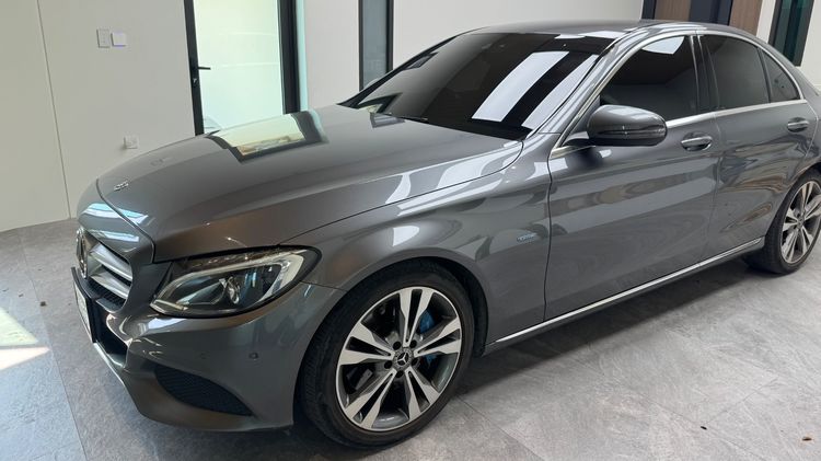 Mercedes-Benz C-Class 2017 C350e Sedan ปลั๊กอินไฮบริด (PHEV) ไม่ติดแก๊ส เกียร์อัตโนมัติ เทา