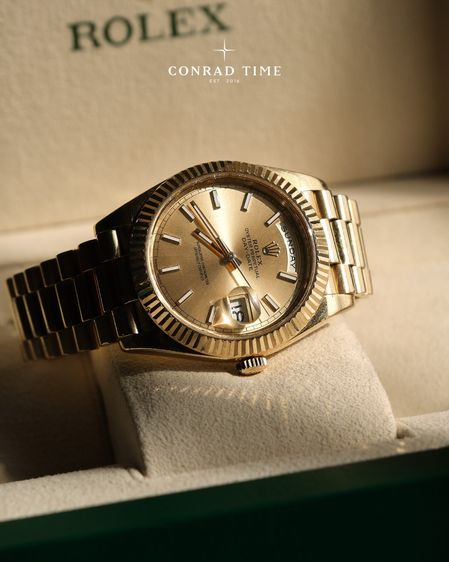 Rolex Day-Date 228238 Champagne Dial Yellow Gold President 2018 40mm.  รูปที่ 2