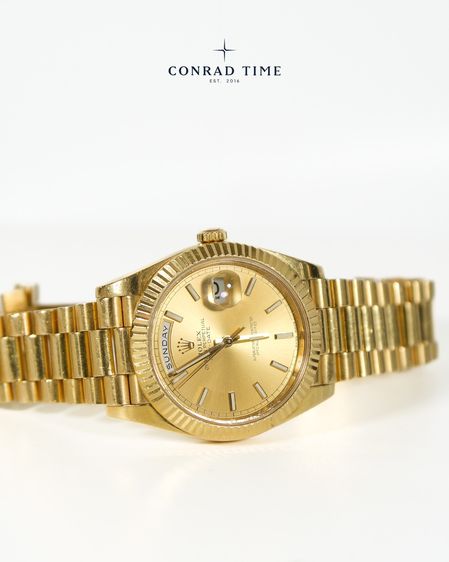 Rolex Day-Date 228238 Champagne Dial Yellow Gold President 2018 40mm.  รูปที่ 7