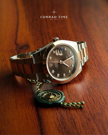 New Rolex Datejust 126301 Chocolate Diamond Dial Two-Tone Oyster 2026 41mm. Fullset  รูปที่ 2