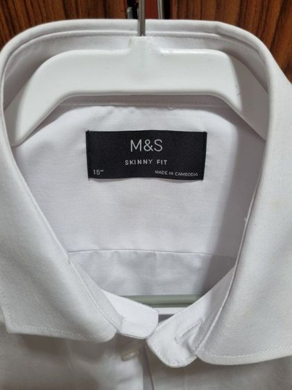 ขาว อื่นๆ Marks & Spencer เสื้อเชิ๊ตผู้ชายแขนยาว