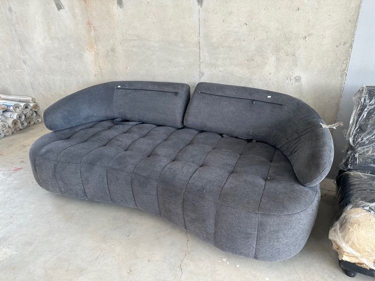 เทา ผ้า 3 ที่นั่ง โซฟา sofa bed 