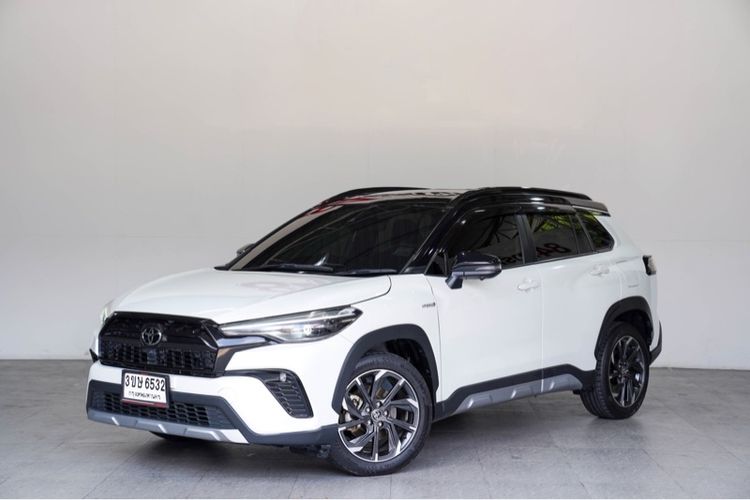 Toyota Corolla Cross 2023 1.8 HEV GR Sport Utility-car ปลั๊กอินไฮบริด (PHEV) ไม่ติดแก๊ส เกียร์อัตโนมัติ ขาว รูปที่ 4