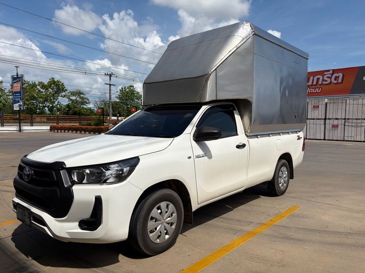 Toyota Hilux Revo 2021 2.4 E Pickup ดีเซล ไม่ติดแก๊ส เกียร์ธรรมดา ขาว