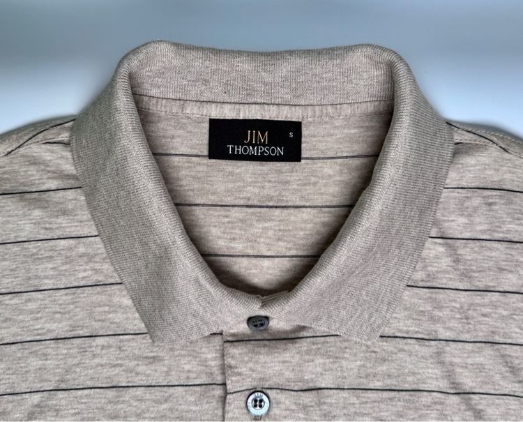 ⚠️เหมือนใหม่‼️เสื้อโปโล JIM THOMSON ของแท้ รุ่นใหม่ ลายสวย รูปที่ 5