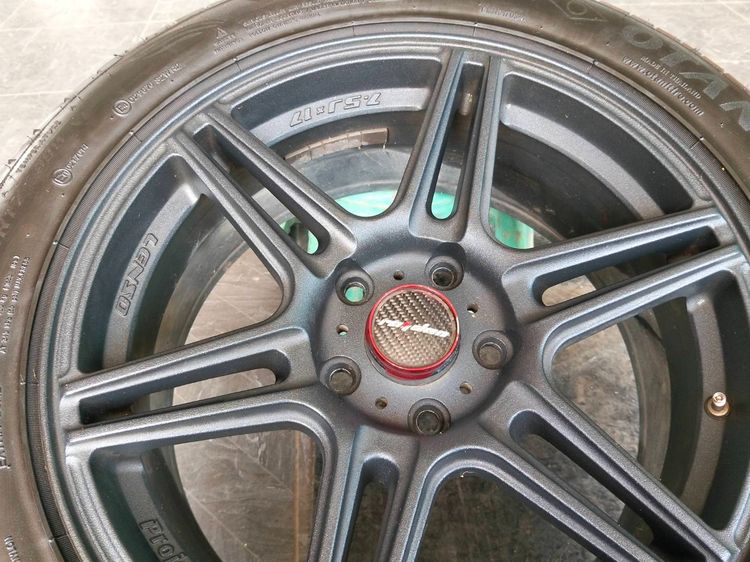 แม็กขอบ17 พร้อมยางโอตานิ 215 55 17 ปี23 ใส่ camry innova revo vigo accord HRV ทีน่าอื่นๆ 5 รู 114 รูปที่ 5