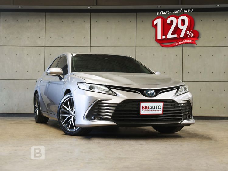 Toyota Camry 2022 2.5 HEV Premium Sedan ไฮบริด ไม่ติดแก๊ส เกียร์อัตโนมัติ เทา