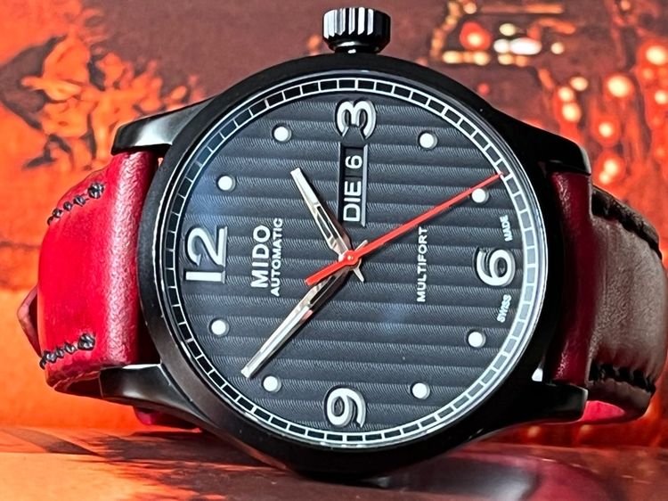 รับเทรด Mido Multifort Automatic สาย 3เส้น 3สไตล์ กล่องใบครบ สภาพ95