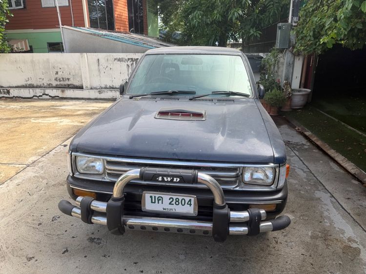 Toyota Hilux Mighty-X 1991 2.4 Pickup ดีเซล ไม่ติดแก๊ส เกียร์ธรรมดา น้ำเงิน รูปที่ 2