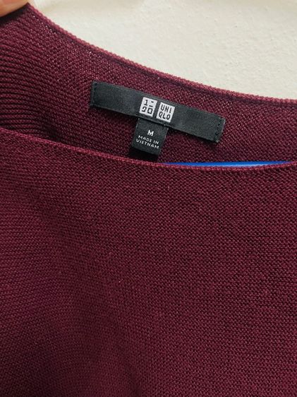 แขนยาว แดง M อื่นๆ เสื้อไหมพรมป้าย uniqlo