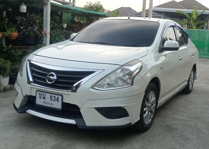 Nissan Almera 2014 1.2 E Sedan เบนซิน ไม่ติดแก๊ส เกียร์อัตโนมัติ ขาว รูปที่ 3