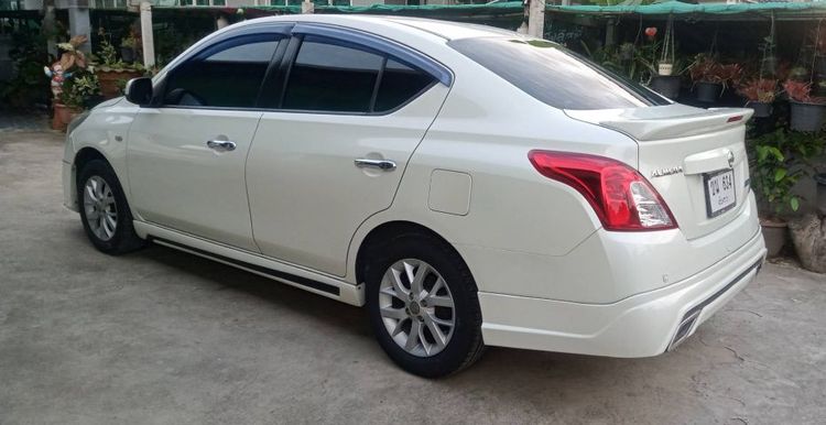 Nissan Almera 2014 1.2 E Sedan เบนซิน ไม่ติดแก๊ส เกียร์อัตโนมัติ ขาว รูปที่ 4