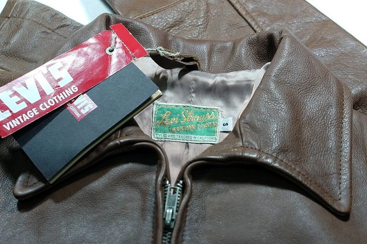 เสื้อหนัง Levi's Vintage Clothing LVC 1950s Leather Jacket Ride the Wild sz S รูปที่ 12