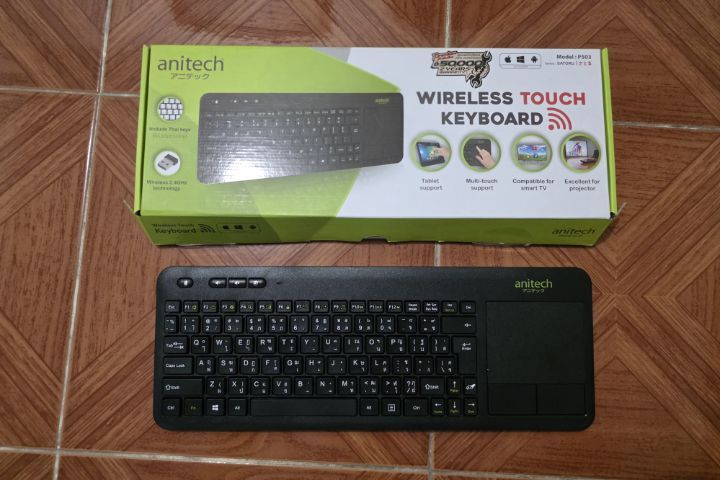 คีย์บอร์ดไร้สายพร้อมทัชแพด ยี่ห้อ Anitech รุ่น P503 รูปที่ 2