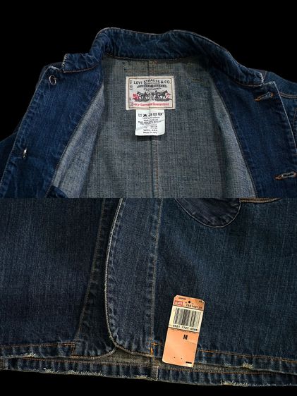 LEVI LVC VINTAGE SACK COAT DENIM CHORE JACKET JEANS sz 40,M รูปที่ 13