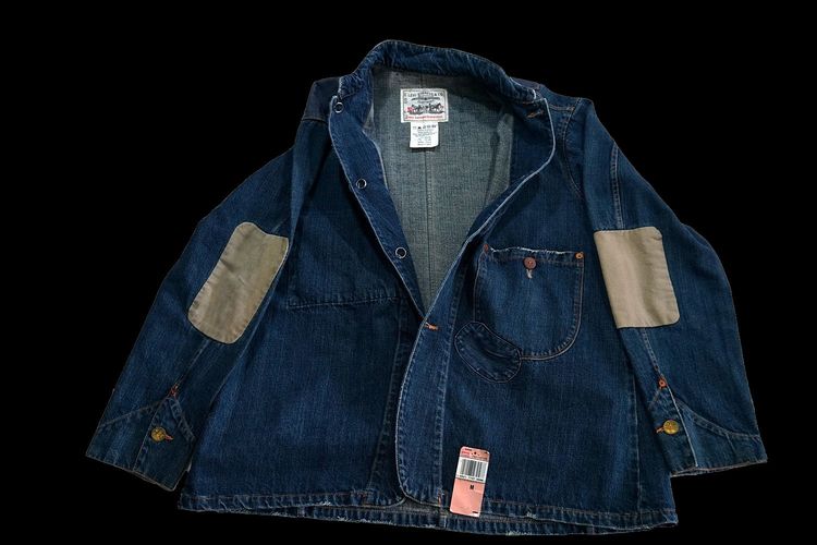 LEVI LVC VINTAGE SACK COAT DENIM CHORE JACKET JEANS sz 40,M รูปที่ 5