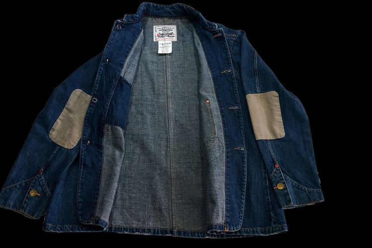 LEVI LVC VINTAGE SACK COAT DENIM CHORE JACKET JEANS sz 40,M รูปที่ 3