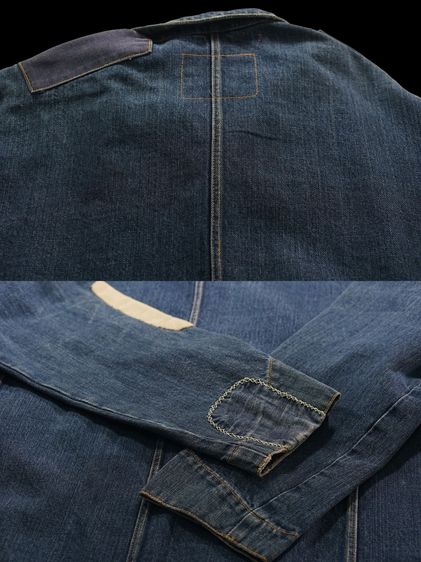 LEVI LVC VINTAGE SACK COAT DENIM CHORE JACKET JEANS sz 40,M รูปที่ 16