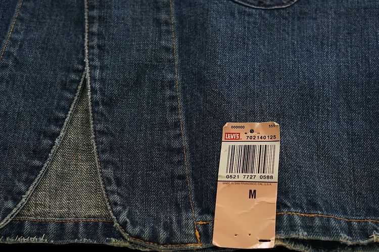 LEVI LVC VINTAGE SACK COAT DENIM CHORE JACKET JEANS sz 40,M รูปที่ 7
