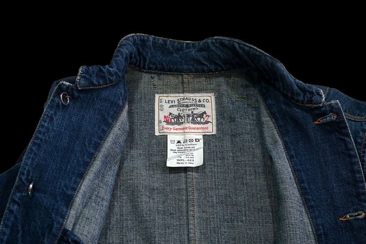 LEVI LVC VINTAGE SACK COAT DENIM CHORE JACKET JEANS sz 40,M รูปที่ 4