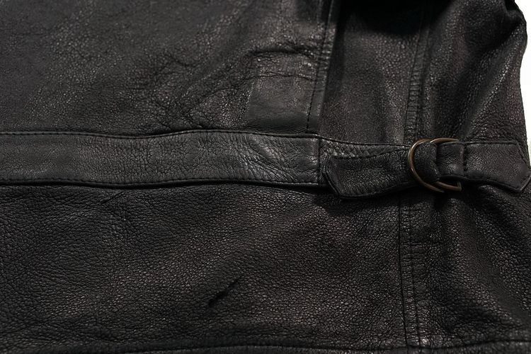 Levi's Vintage 1930S Menlo Leather Jacket Black SZ M รูปที่ 4