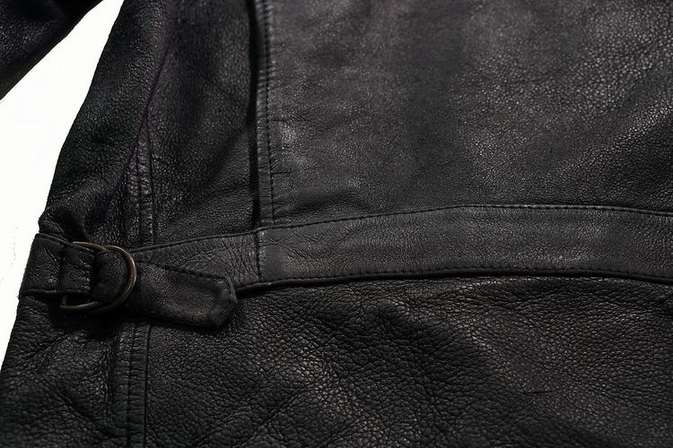 Levi's Vintage 1930S Menlo Leather Jacket Black SZ M รูปที่ 5