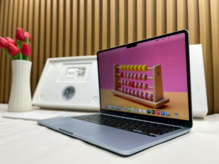 MacBook Air 13.6-inch M4 2025 Ram16GB SSD256GB SkyBlue apple care 24 March 2027  รูปที่ 2