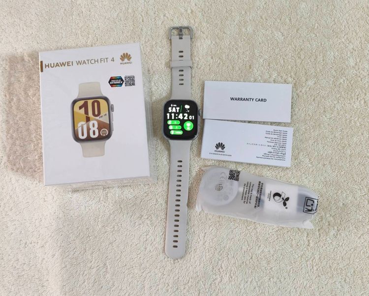 สภาพใหม่ Huawei Watch Fit 4 สีขาว มีประกันศูนย์ไทย