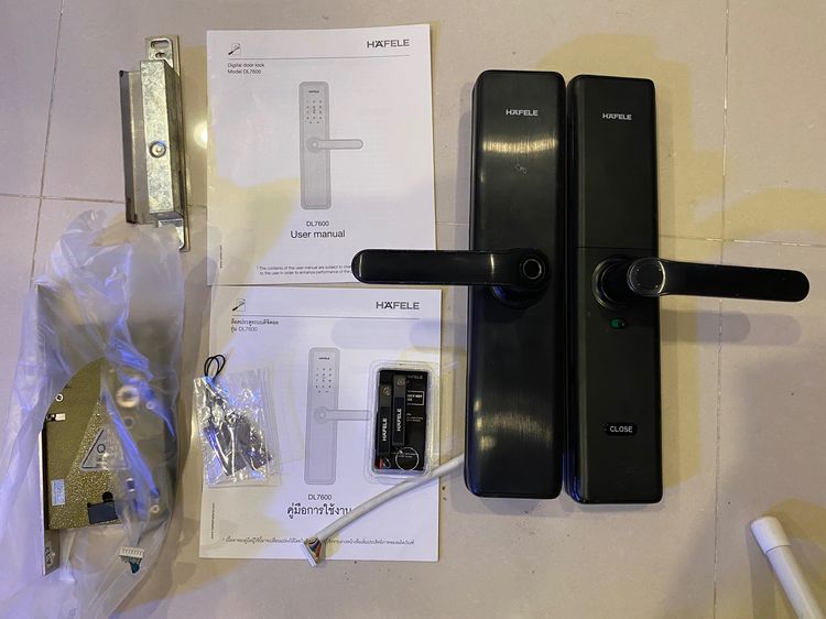 Digital door lock กลอน ชุดล็อคประตูดิจิตอล ยี่ห้อ Hafele รุ่น DL 7600 มือสอง รูปที่ 3