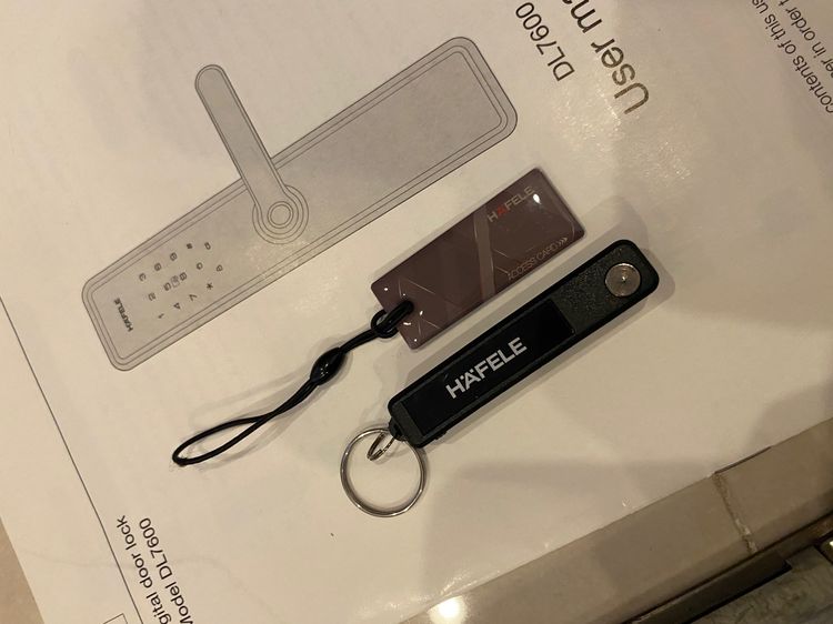 Digital door lock กลอน ชุดล็อคประตูดิจิตอล ยี่ห้อ Hafele รุ่น DL 7600 มือสอง รูปที่ 6