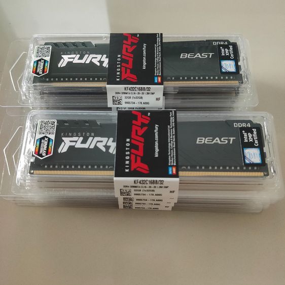 ที่เก็บข้อมูลและเมมโมรี่การ์ด ขาย Ram Kingston Fury DDR4-3200 32GB