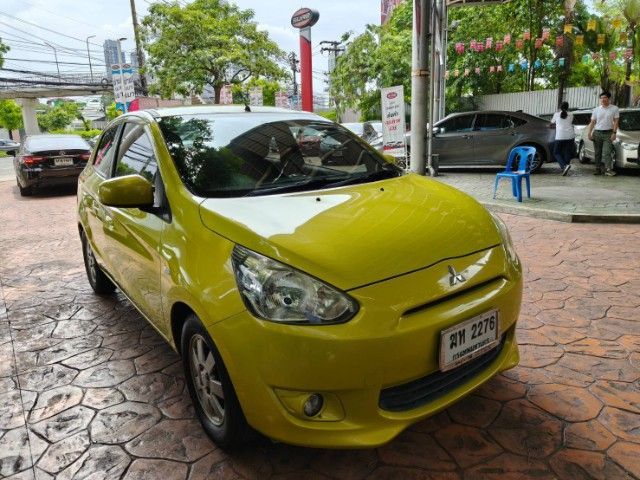 รถ Mitsubishi Mirage 1.2 GLS สี เหลือง