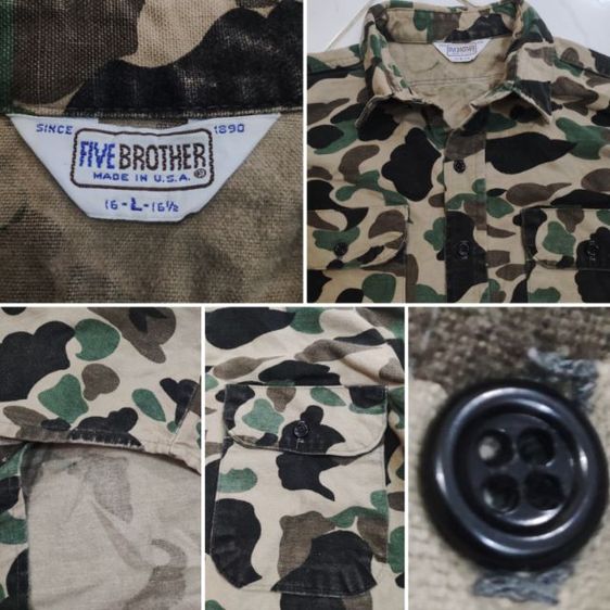 เชิ้ต CAMO VINTAGE 80's🪖🇺🇲 รูปที่ 15