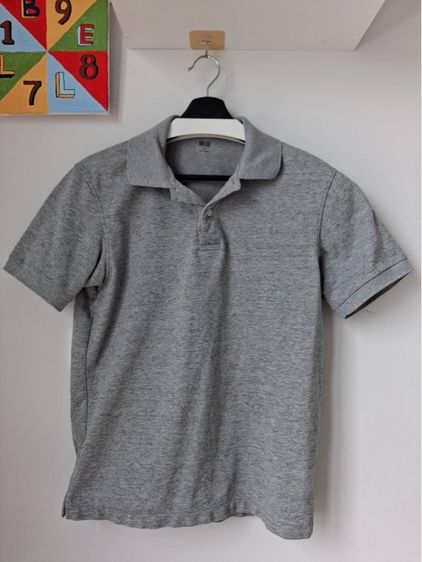 แขนสั้น อื่นๆ เสื้อโปโล Uniqlo สีเทา Size M