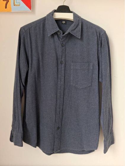 อื่นๆ แขนยาว อื่นๆ เสื้อเชิ้ต Uniqlo สีกรม Size M