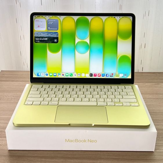 อายุ 1.5 เดือน MacBook Neo 256 สีเหลือง Citrus รอบชาร์จ 16 แบต 100 ครบยกกล่อง ซื้อ AppleCare ได้ รูปที่ 2