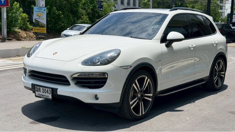 Porsche Cayenne 2013 3.0 E-Hybrid 4WD Utility-car ปลั๊กอินไฮบริด (PHEV) ไม่ติดแก๊ส เกียร์อัตโนมัติ ขาว รูปที่ 2
