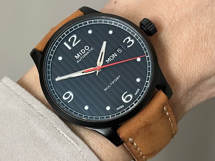 รับเทรด Mido Multifort Automatic กล่องใบครบ สภาพ95