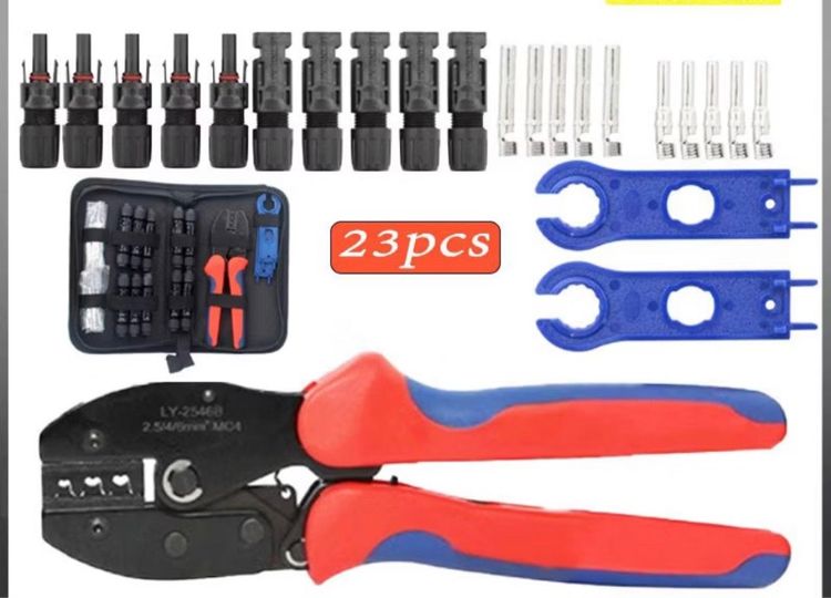 ชุดเครื่องมือ คีมเข้าหัว MC4 ไฟฟ้าโซลาร์เซลล์  MC4 Crimping Connector Terminal รูปที่ 2