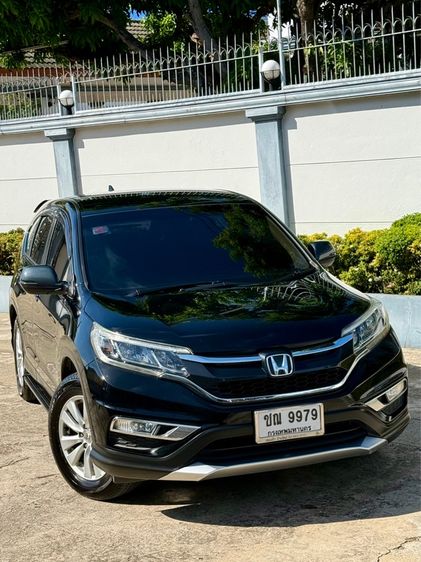 Honda CR-V 2016 2.0 E Utility-car เบนซิน ไม่ติดแก๊ส เกียร์อัตโนมัติ ดำ รูปที่ 2